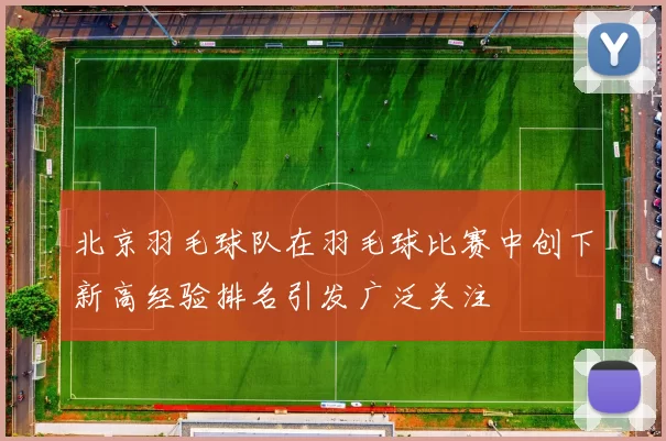 北京羽毛球队在羽毛球比赛中创下新高经验排名引发广泛关注