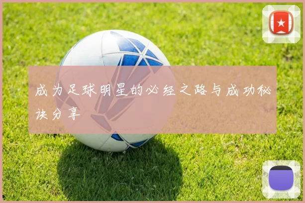 成为足球明星的必经之路与成功秘诀分享